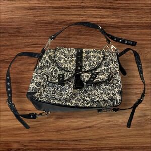 Gigi Hill‎ Los Angeles Floral Print Convertible Backpack Shoulder Bag Purse